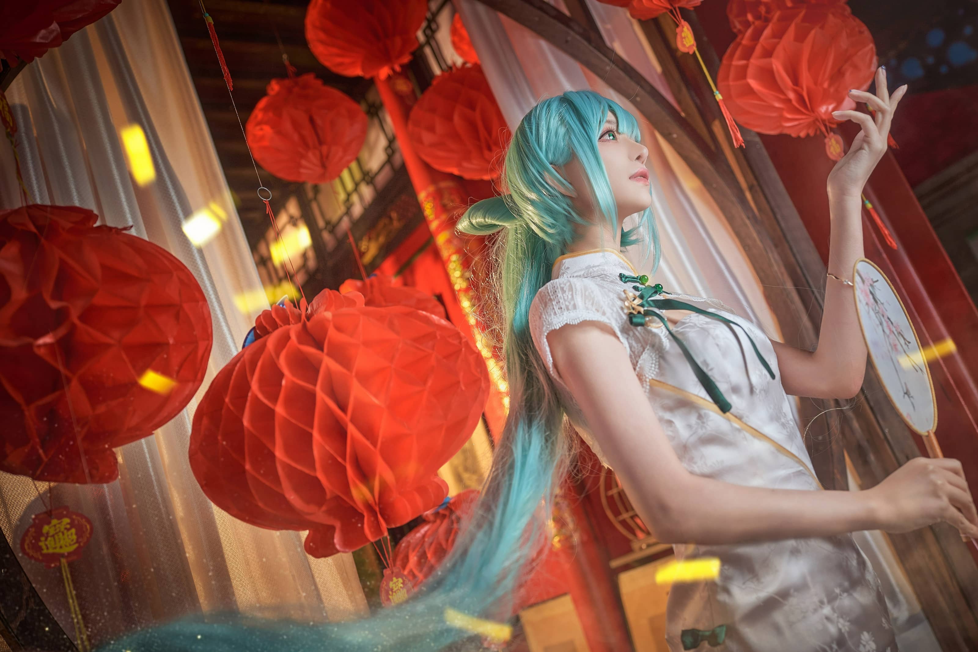 Shika小鹿鹿 NO.103 – 初音 韶华旗袍 [14P 2V]