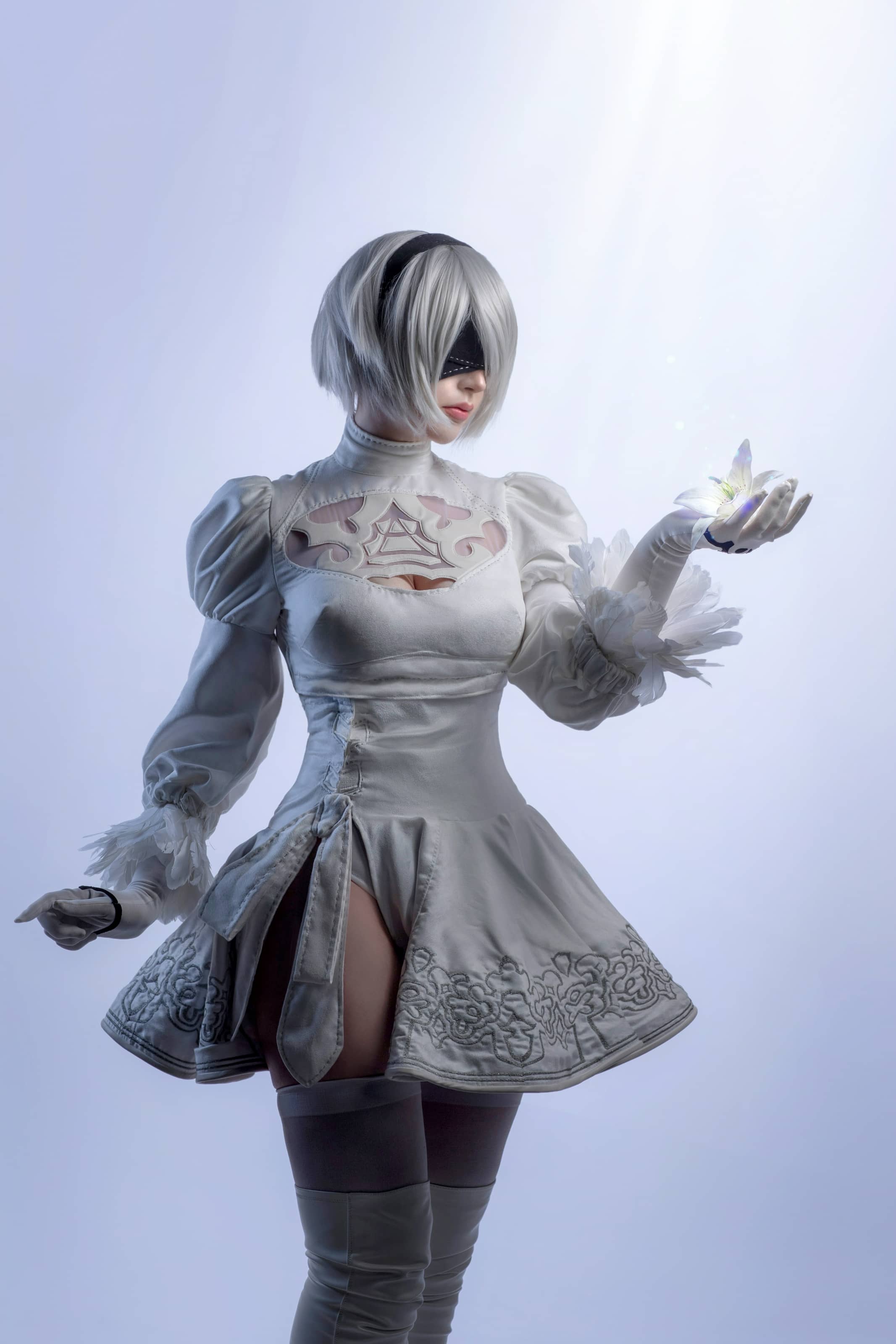 Sayathefox NO.003 – 2B White Dress [10P]