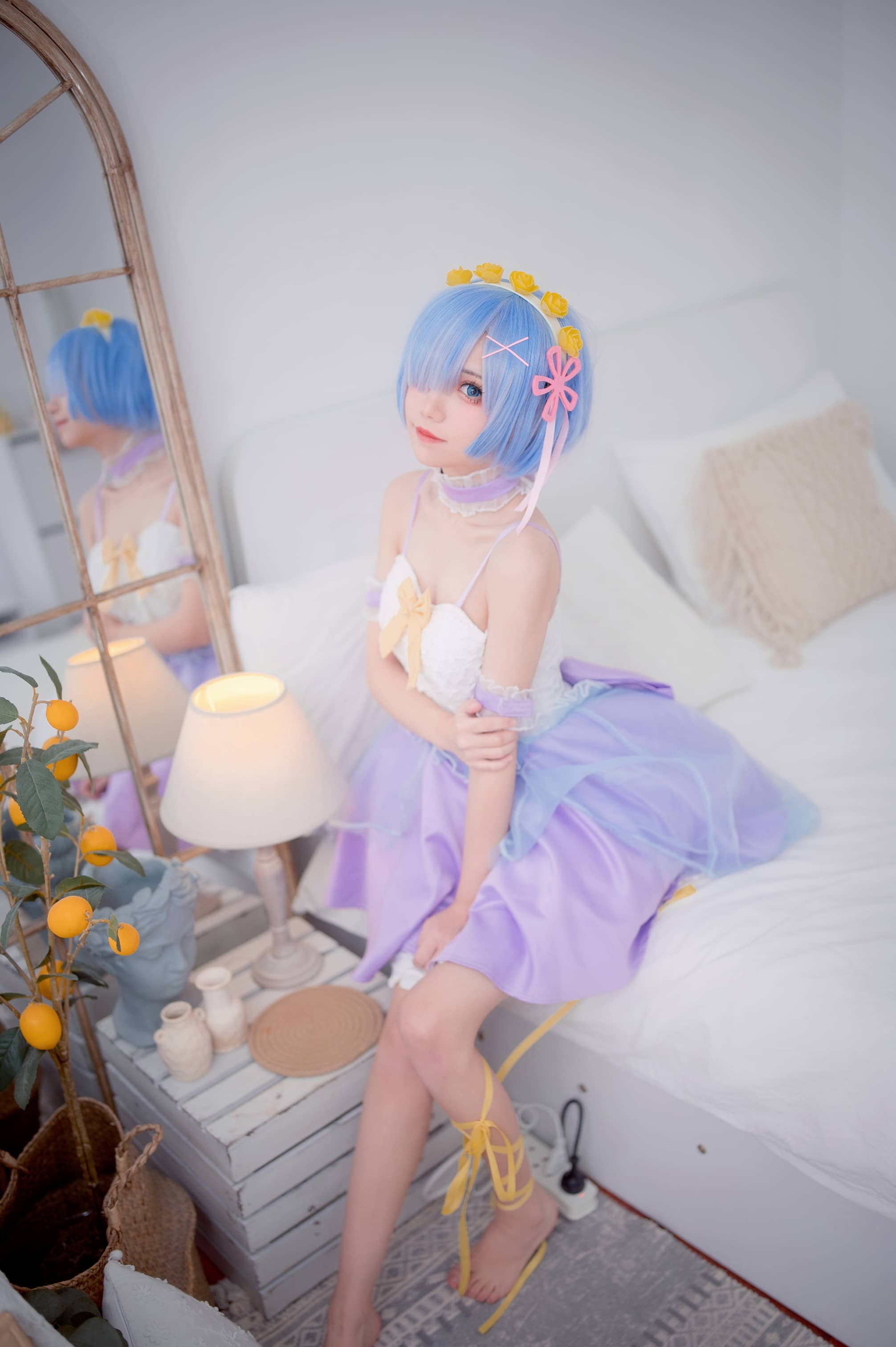 花柒Hana NO.002 – 蕾姆CLEAR DRESS [15P]