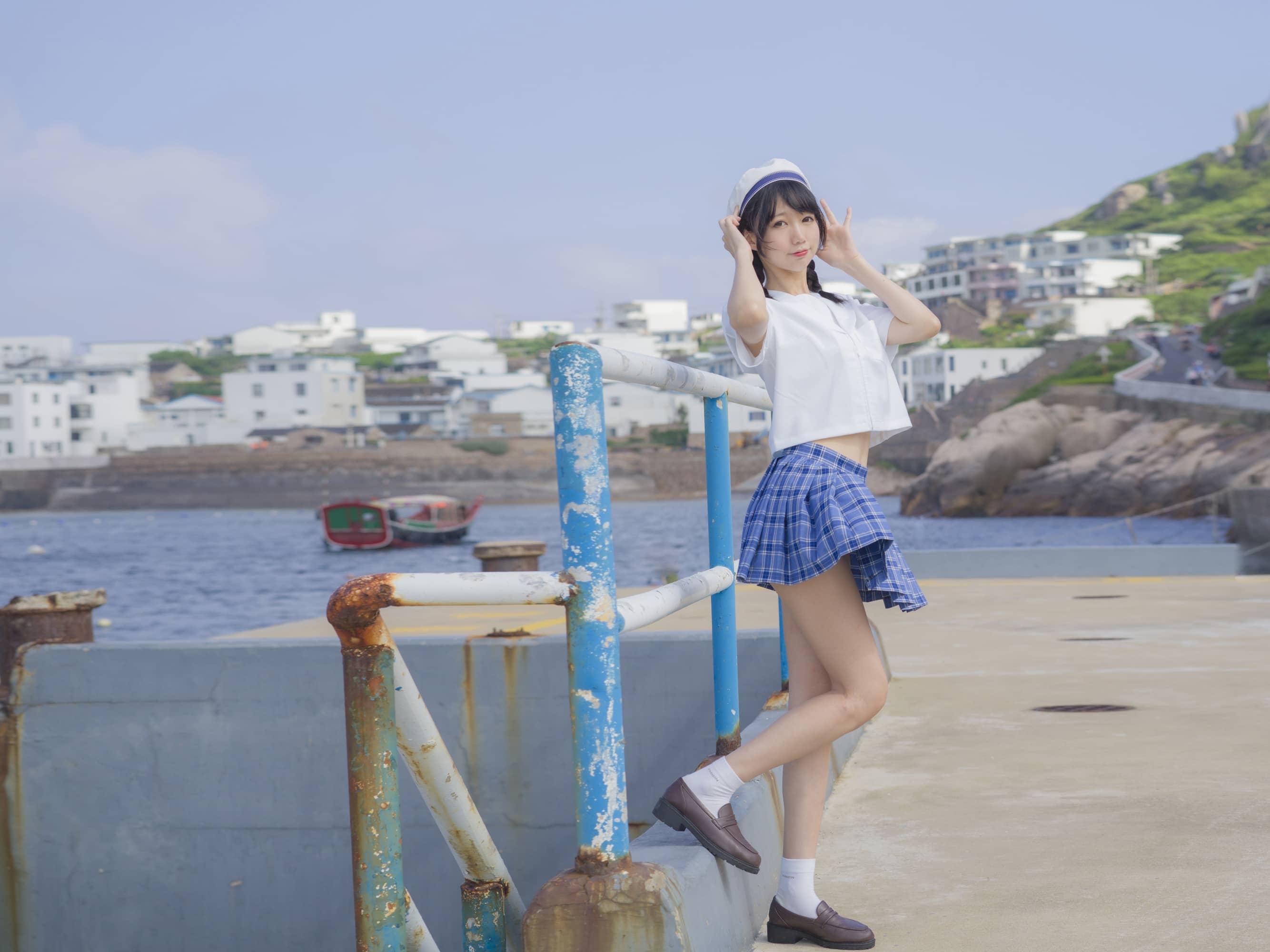 Nagisa魔物喵 NO.010 – 海风与少女 [14P]