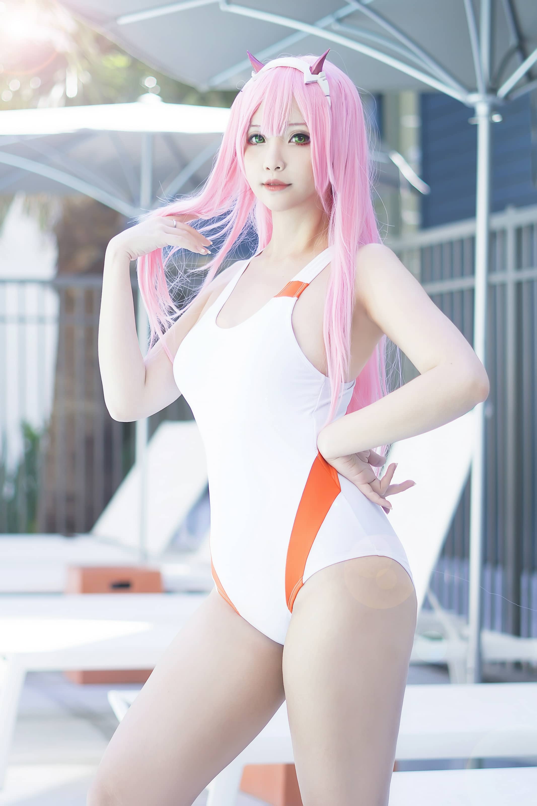 Hana Bunny NO.035 – Zero Two Swimsuit (Darling in the Franxx) [8P]