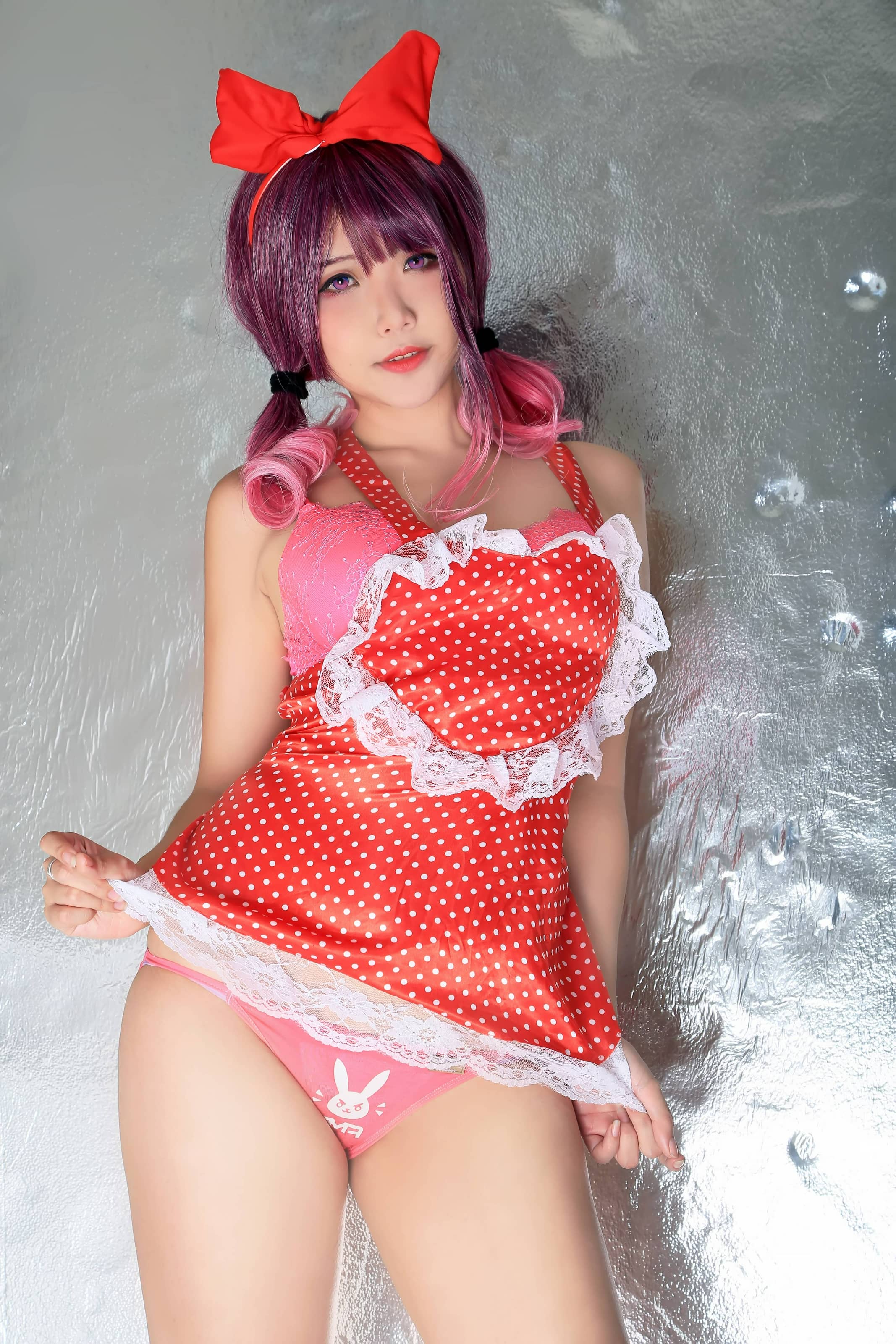 Hana Bunny NO.026 – Red Heart Apron [10P]