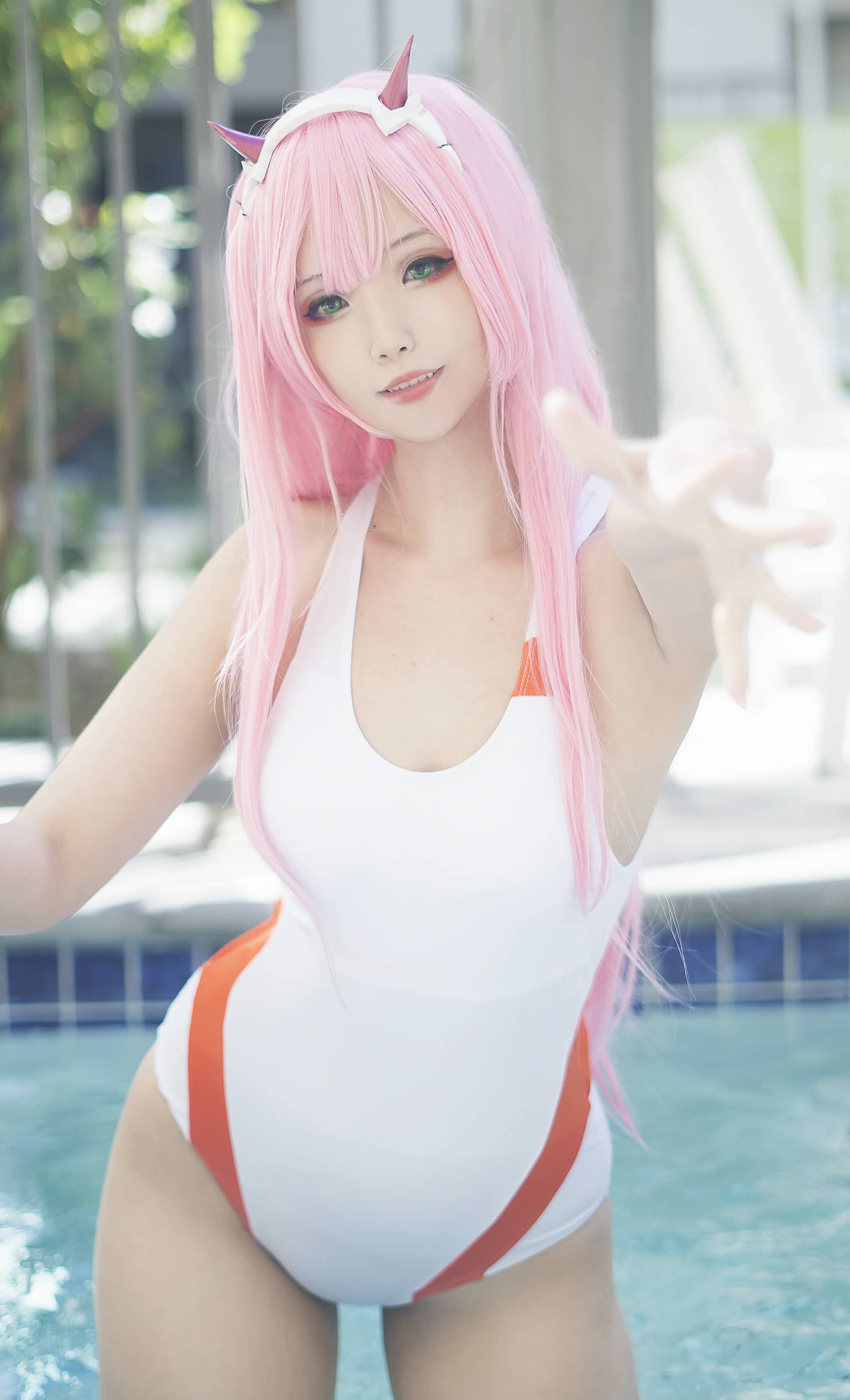 Hana Bunny NO.035 – Zero Two Swimsuit (Darling in the Franxx) [8P]