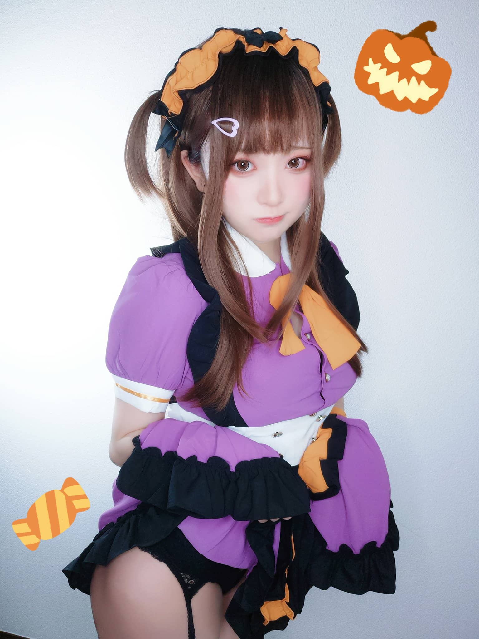 Yuki亭 NO.024 – ハロウィンメイドっ 自撮り [23P]