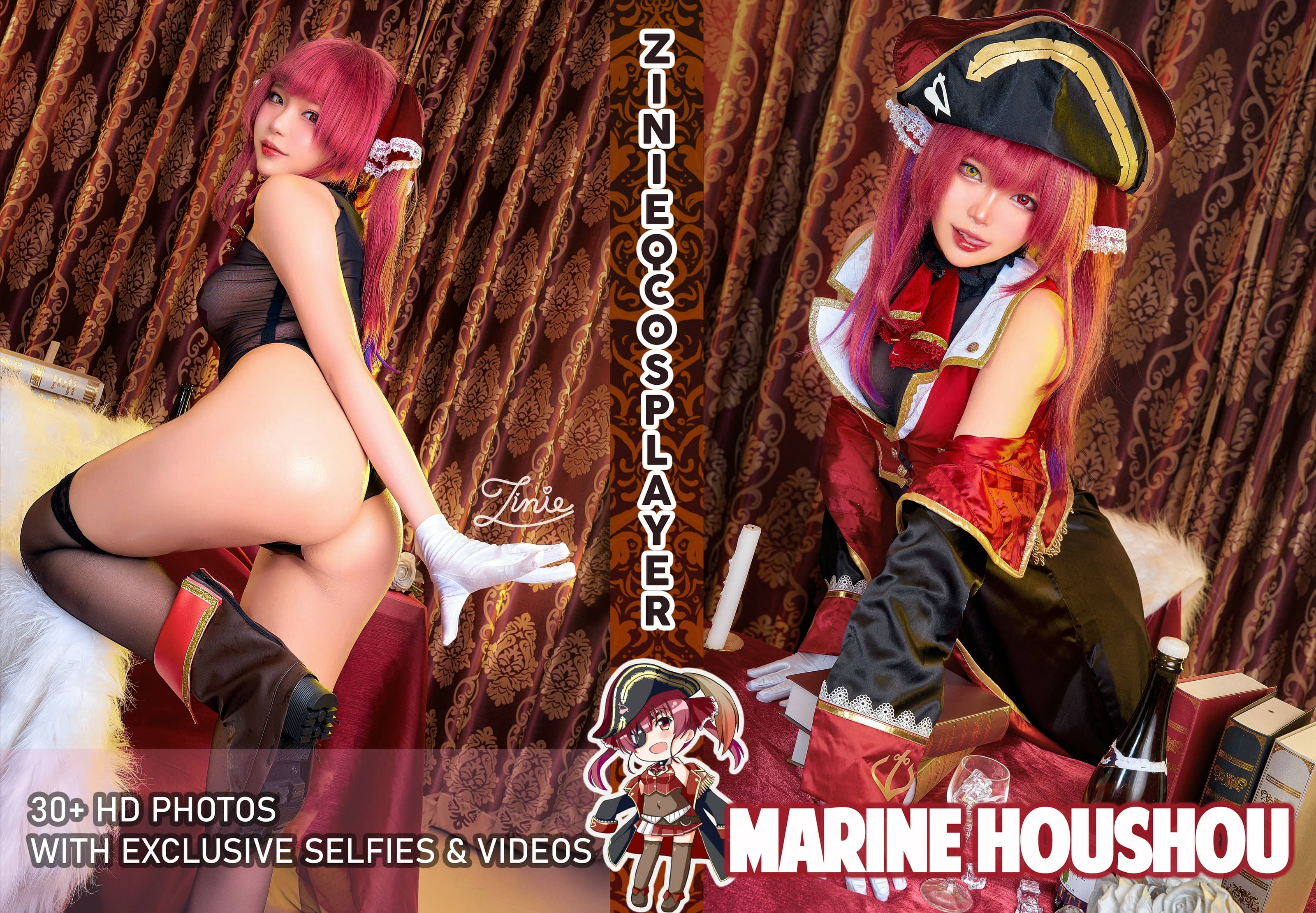 ZinieQ NO.088 – Hololive Marine Houshou [34P 8V]