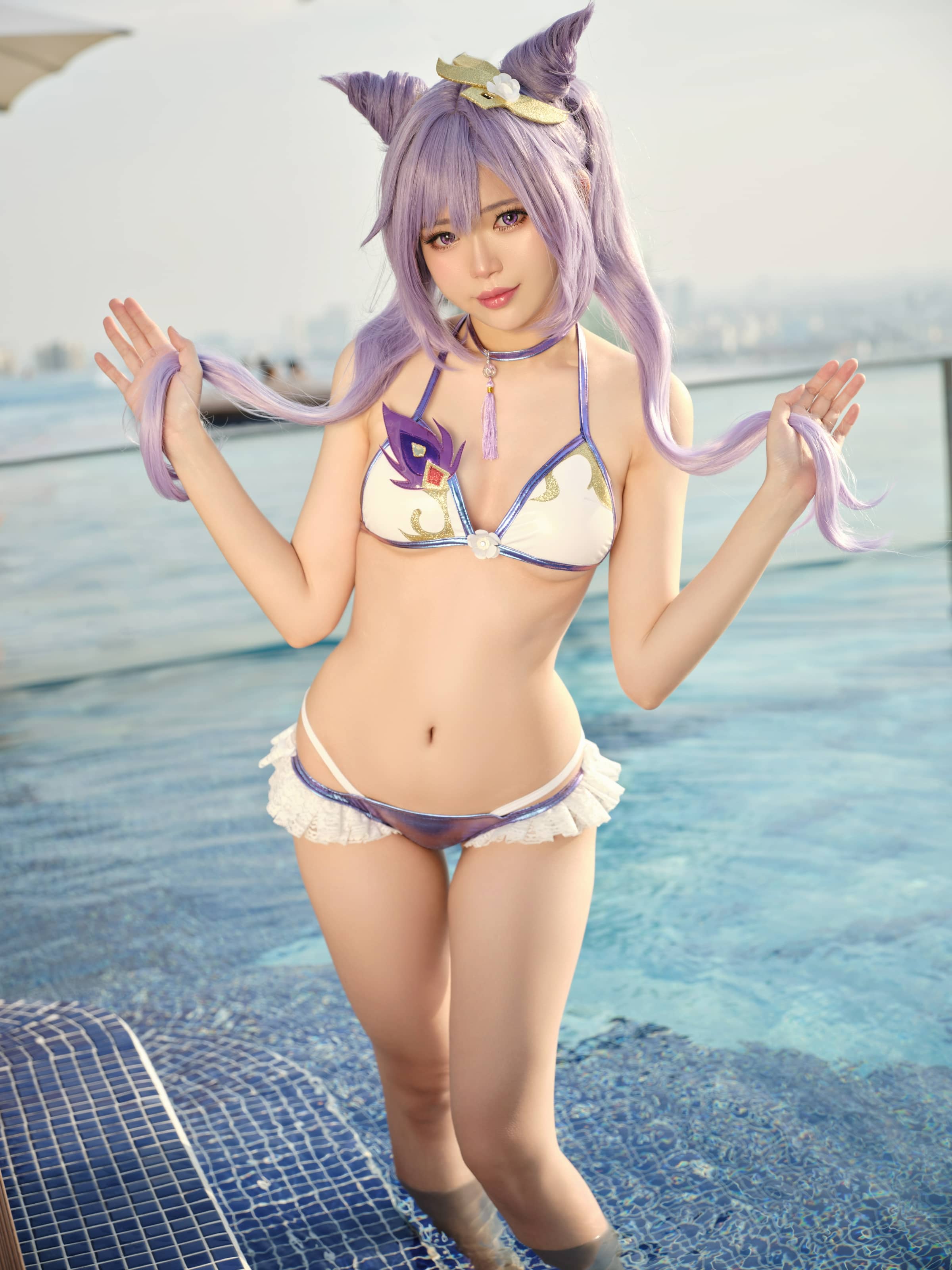 ZinieQ NO.107 – Keqing Swimsuit [15P]